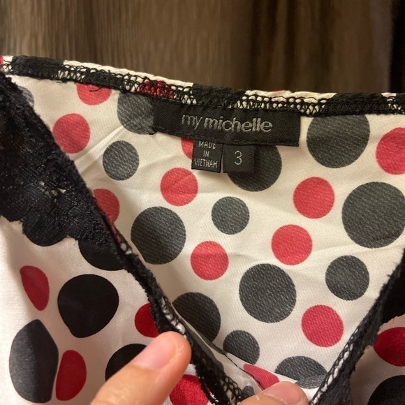 Polka dot camisole by My Michelle - Picture 2 of 3